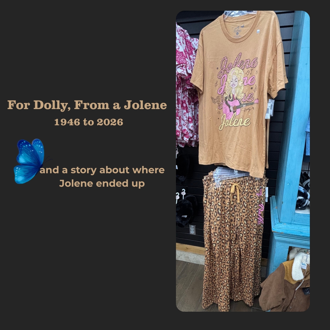 For Dolly, From a Jolene Featured Image with a Light Brown T-Shirt and Brown Leopard pants